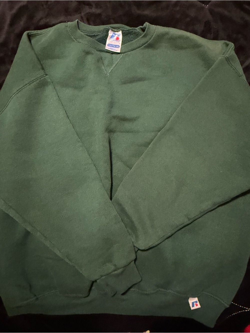 Vintage Russell Athletic Forest Green Crewneck Sweatshirt